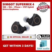 Load image into Gallery viewer, [🎶SG] SIMGOT SUPERMIX 4 (SUPERMIX4) 1DD + 1BA + 1Planar + 1PZT Hybrid Drivers Earphones
