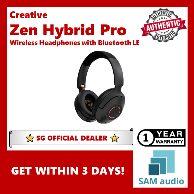 [🎶SG] CREATIVE ZEN HYBRID PRO Active Noise Cancelling Over-Ear ANC Headphones