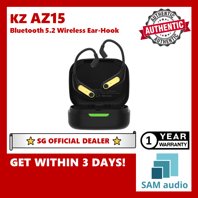 [🎶SG] KZ AZ15 Upgraded Bluetooth 5.2 Wireless Ear-Hook