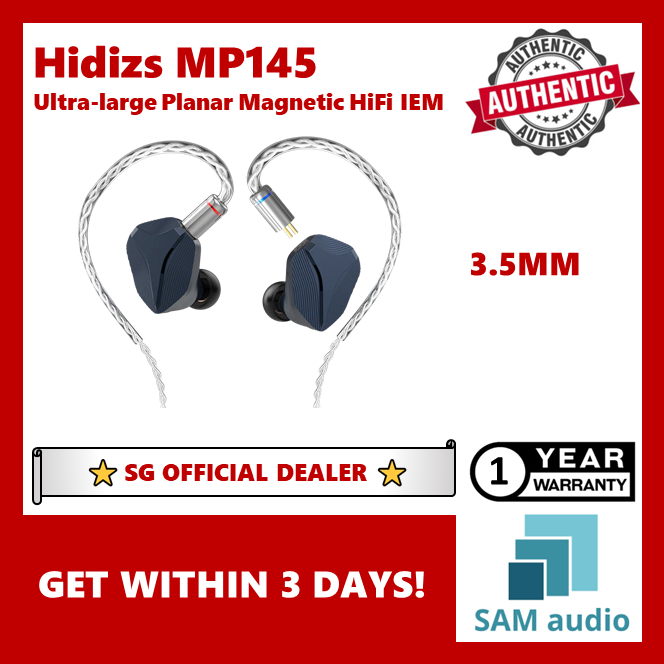 [🎶SG] Hidizs MP145 Ultra-large Planar Magnetic HiFi In-ear Monitors IEM