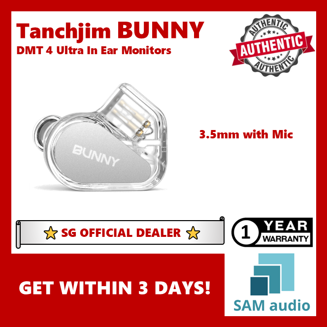 [🎶SG] TANCHJIM BUNNY DMT 4 Ultra In-Ear Monitors IEM