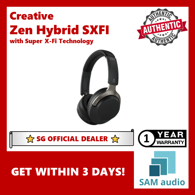 [🎶SG] CREATIVE ZEN HYBRID SXFI - Wireless Over-ear Headphones with SXFI Technology