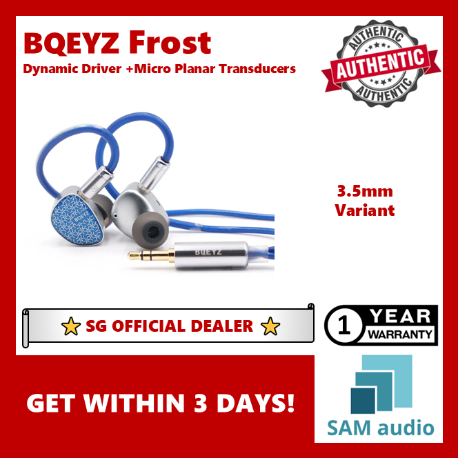 [🎶SG] BQEYZ Weather Series FROST - 10mm Dynamic Driver + Micro Planar Transducers IEM