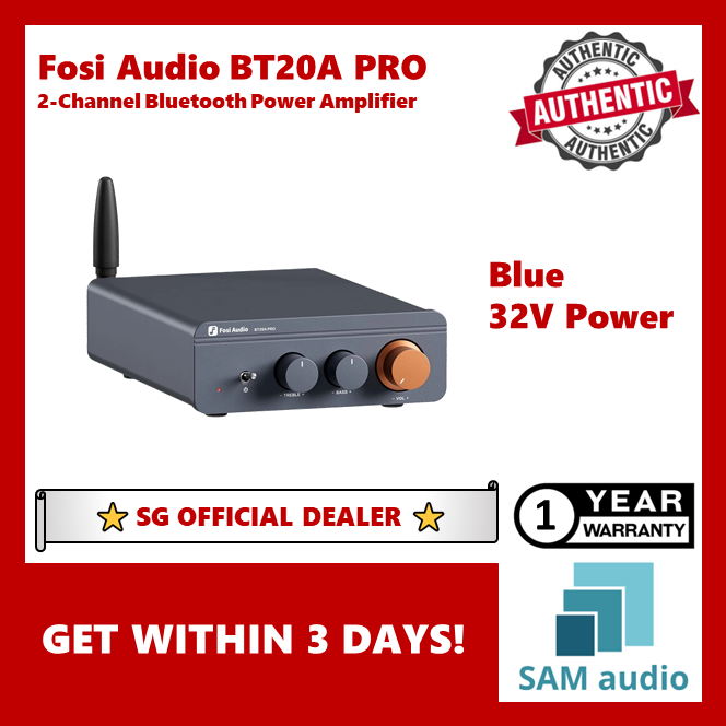 [🎶SG] FOSI AUDIO BT20A PRO 2-Channel Bluetooth Power Amplifier