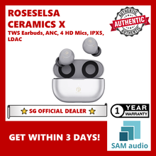 Load image into Gallery viewer, [🎶SG] ROSESELSA CERAMICS X True Wireless Stereo Earbuds, ANC, 4 HD Mics, IPX5, LDAC, Gaming Mode Dual Connectivity
