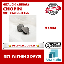 Load image into Gallery viewer, [🎶SG] GIZAUDIO x BINARY CHOPIN 1DD + 4BA Hybrid In Ear Monitors IEM
