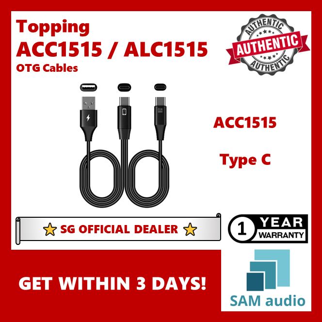 [🎶SG] TOPPING Professional ACC1515 / ALC1515 OTG CABLE