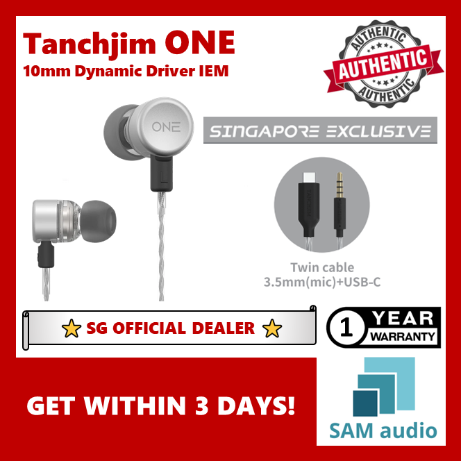 [🎶SG] TANCHJIM ONE 10mm Dynamic Driver In-ear Headphone (IEM)