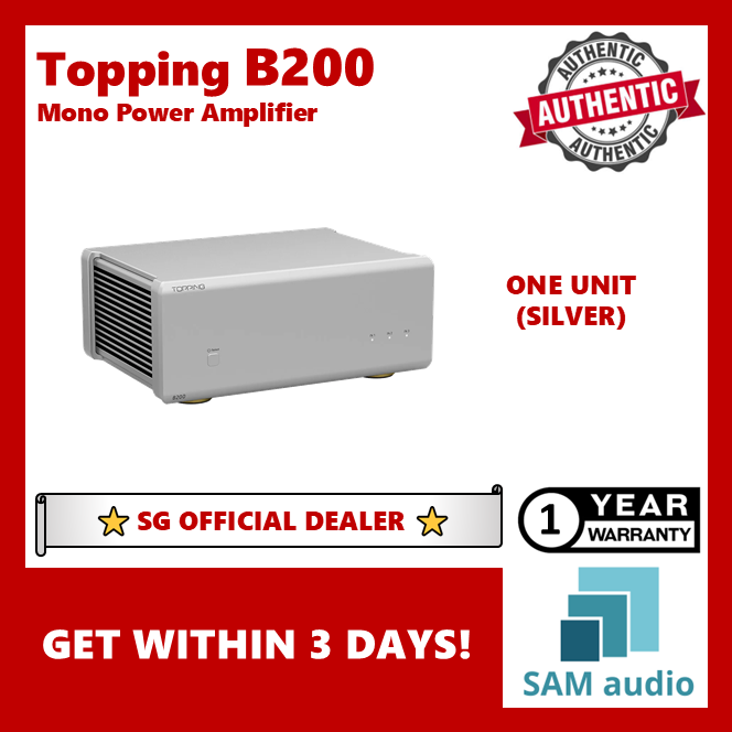 [🎶SG] TOPPING B200 Ultra-high Performance Mono Power Amplifier