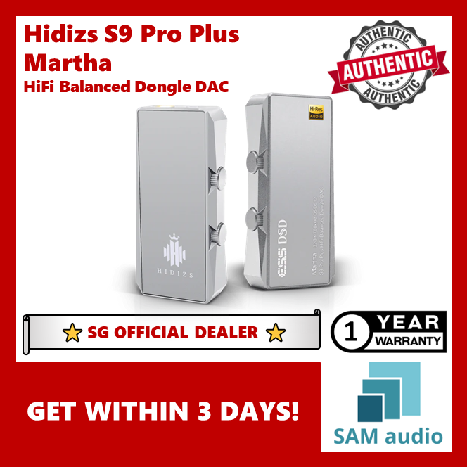 [🎶SG] Hidizs S9 Pro Plus Martha HiFi Balanced Dongle DAC