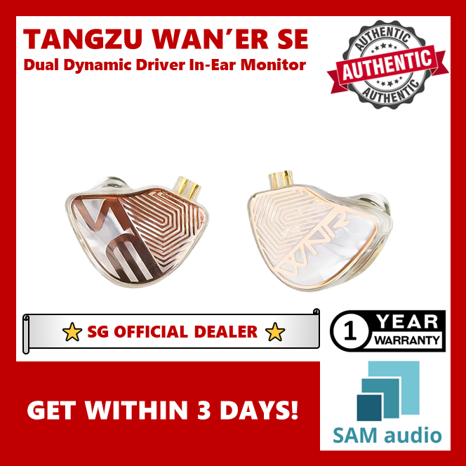 [🎶SG] TANGZU WAN'ER SE (WANER WAN ER STUDIO) Dual Dynamic Driver In-Ear Monitor