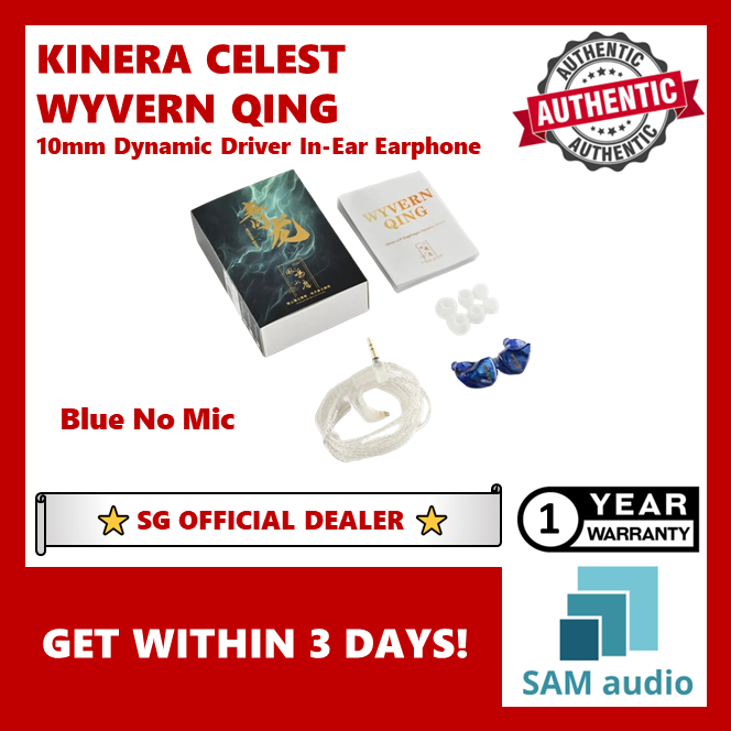 [🎶SG] KINERA CELEST WYVERN QING 10mm Dynamic Driver In-Ear Earphone