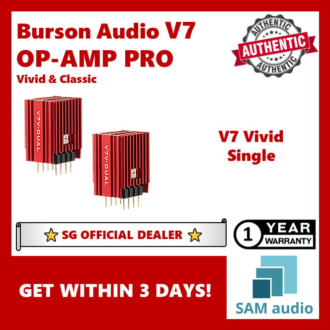 [🎶SG] BURSON AUDIO V7 Vivid Pro / V7 Classic Pro - Supreme Sound Audio Opamps (Op-amps)