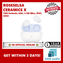 Load image into Gallery viewer, [🎶SG] ROSESELSA CERAMICS X True Wireless Stereo Earbuds, ANC, 4 HD Mics, IPX5, LDAC, Gaming Mode Dual Connectivity
