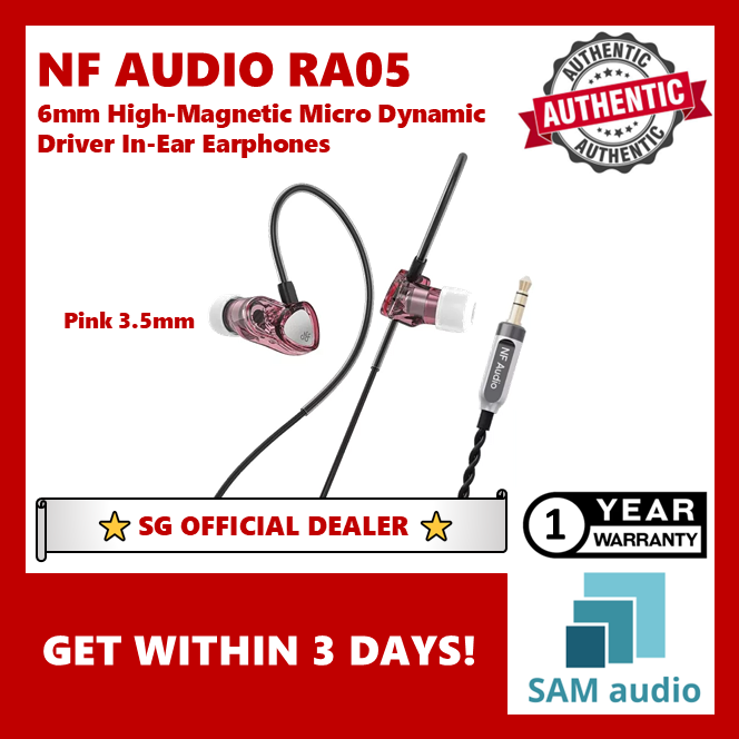 [🎶SG] NF AUDIO RA05 6mm High-Magnetic Micro Dynamic Driver In-Ear Earphones