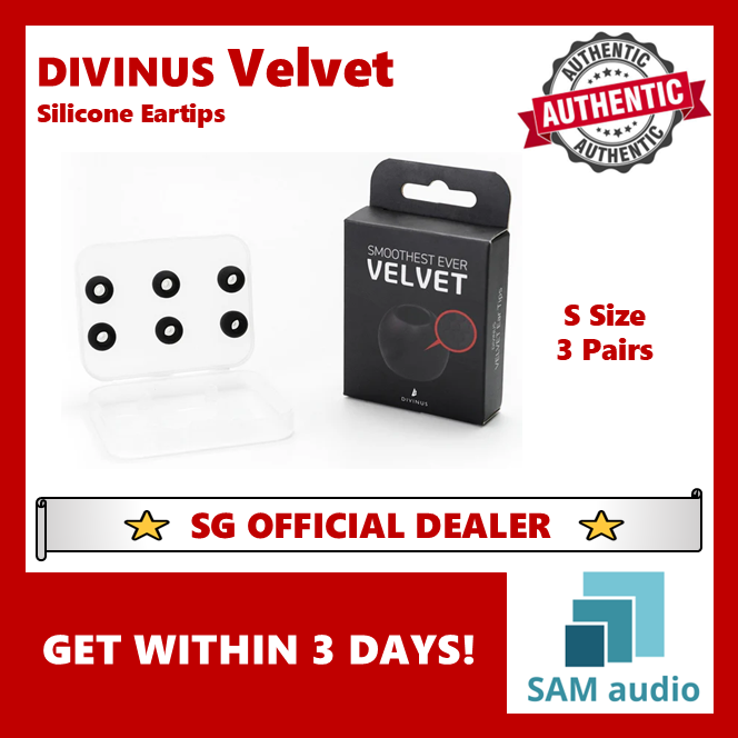 [🎶SG] DIVINUS Velvet Replacement Silicone Eartips