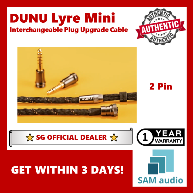 [🎶SG] DUNU LYRE MINI Interchangeable Plug Upgrade Cable