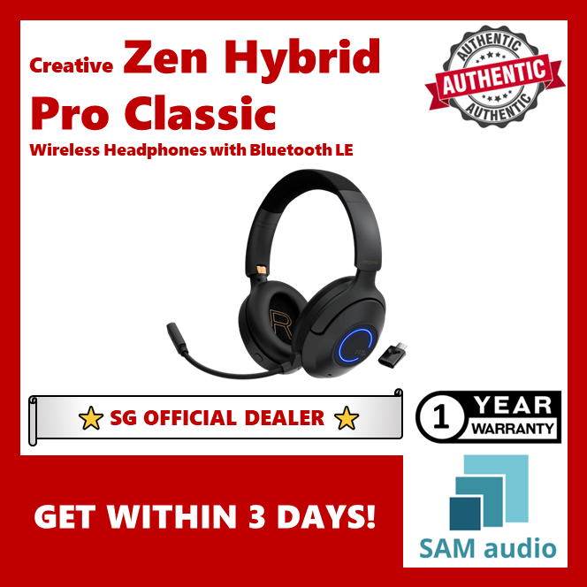 [🎶SG] CREATIVE ZEN HYBRID PRO CLASSIC Active Noise Cancelling Over-Ear ANC Headphones