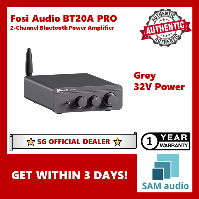 🎶SG] FOSI AUDIO BT20A PRO 2-Channel Bluetooth Power Amplifier