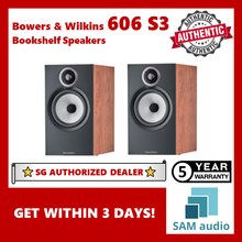 Load image into Gallery viewer, [🎶SG] Bowers &amp; Wilkins 606 S3 Bookshelf Speakers - 1 Pair (B&amp;W)
