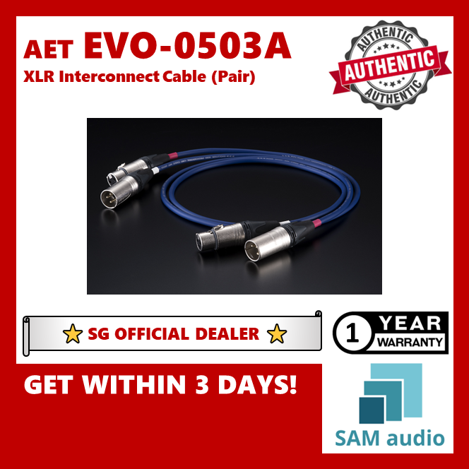 [🎶SG] AET EVO-0503A XLR Interconnect Cable (Pair)