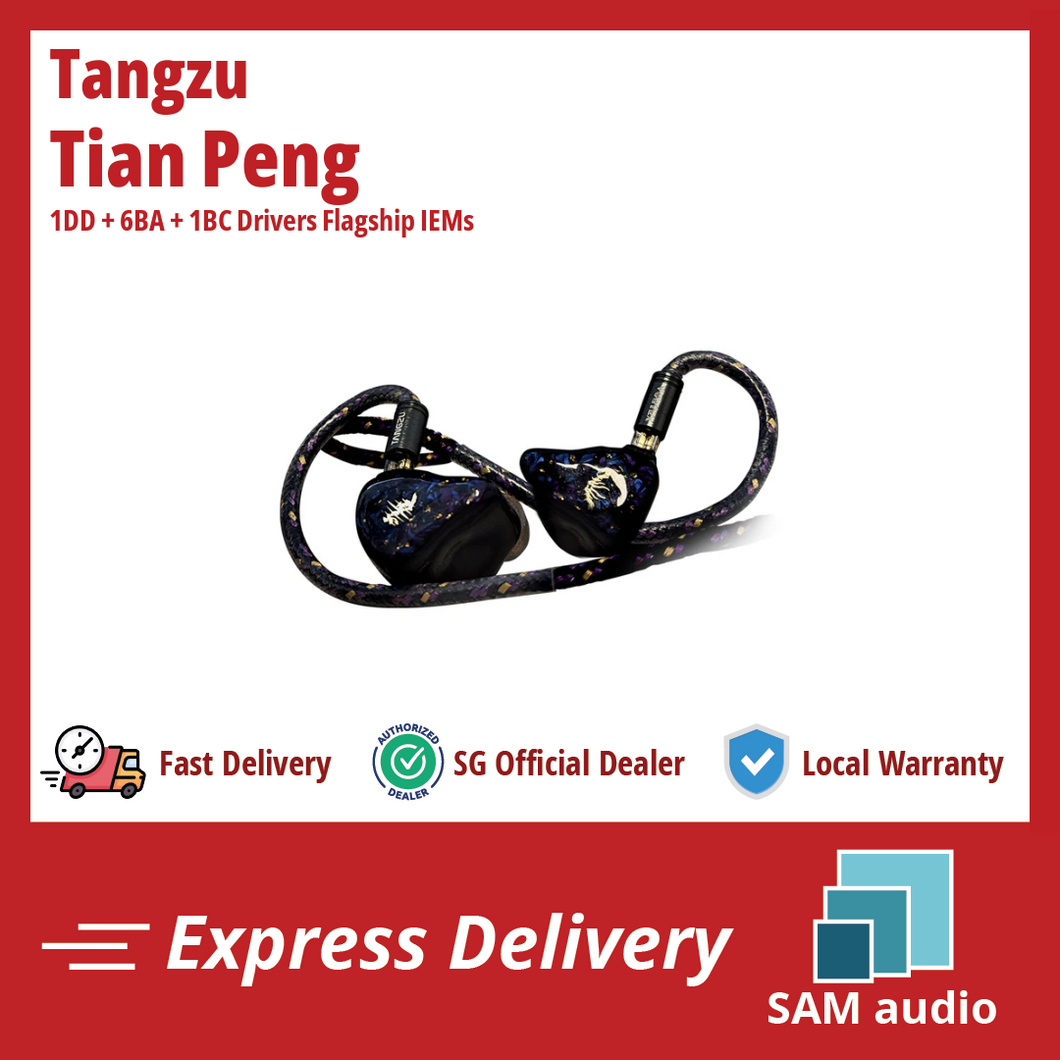 [🎶SG] TANGZU TIANPENG 1DD + 6BA + 1BC Drivers Flagship IEMs