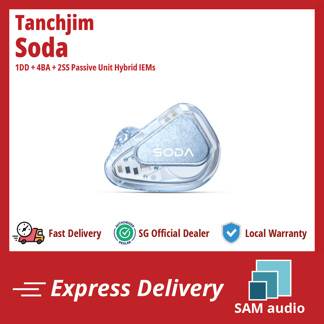 🎶SG] TANCHJIM SODA - 1DD + 4BA + 2SS Passive Unit Hybrid IEMs