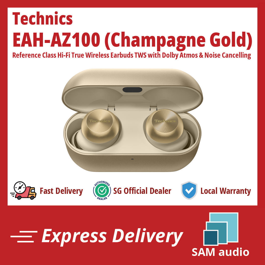 Technics　AZ-100-S Reference Class Hi-Fi True Wireless Earbuds with Dolby Atmos and Noise