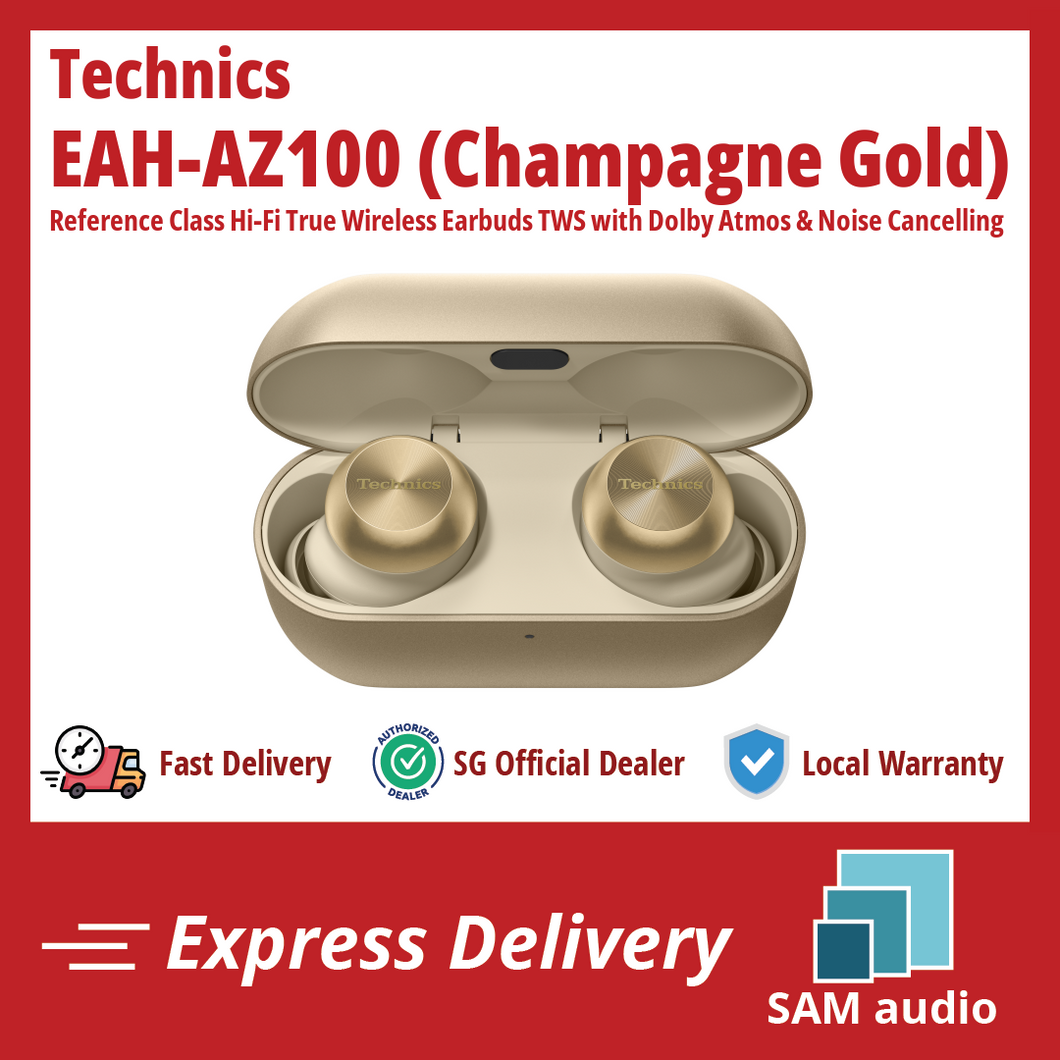 [🎶SG] TECHNICS AZ100 (EAH-AZ100E EAH-AZ100) Noise Cancelling True Wireless Earbuds TWS - Official Technics SG Dealer