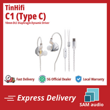 Load image into Gallery viewer, [🎶SG] TINHIFI C1 - 10mm DLC Diaphragm Driver In-Ear Monitors

