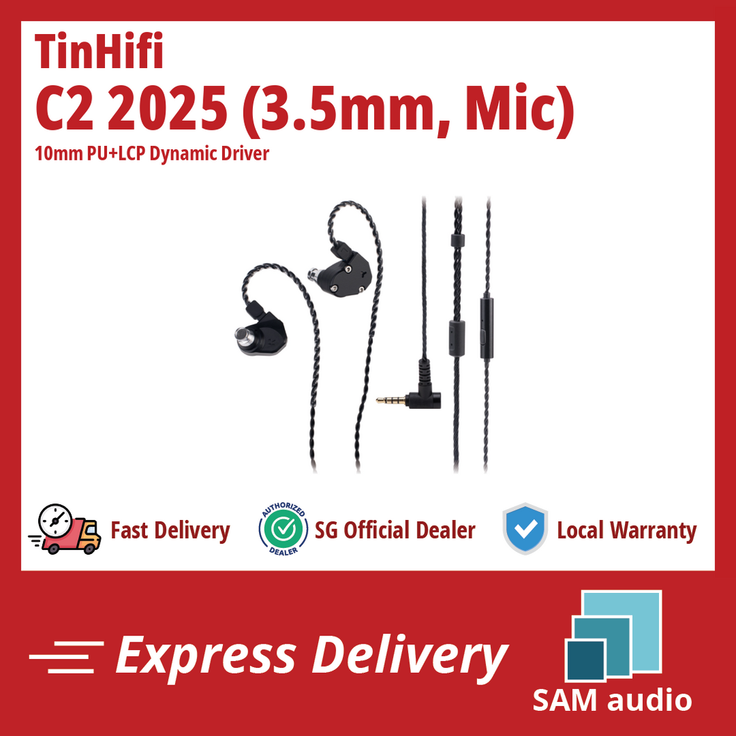 [🎶SG] TINHIFI C2 2025 Mech Warrior - 10mm PU+LCP Driver In-Ear Monitors