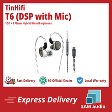 Load image into Gallery viewer, [🎶SG] TINHIFI T6 - 1DD + 1 Planar Hybrid Wired Earphones
