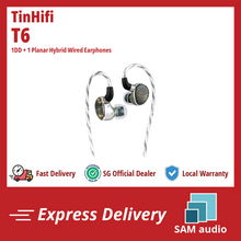 Load image into Gallery viewer, [🎶SG] TINHIFI T6 - 1DD + 1 Planar Hybrid Wired Earphones
