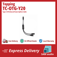 Load image into Gallery viewer, [🎶SG] TOPPING TC-OTG-Y20 - Type-C OTG Data &amp; Power Splitter Cable
