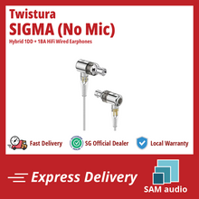 Load image into Gallery viewer, [🎶SG] TWISTURA SIGMA - Hybrid 1DD + 1BA HiFi Wired Earphones
