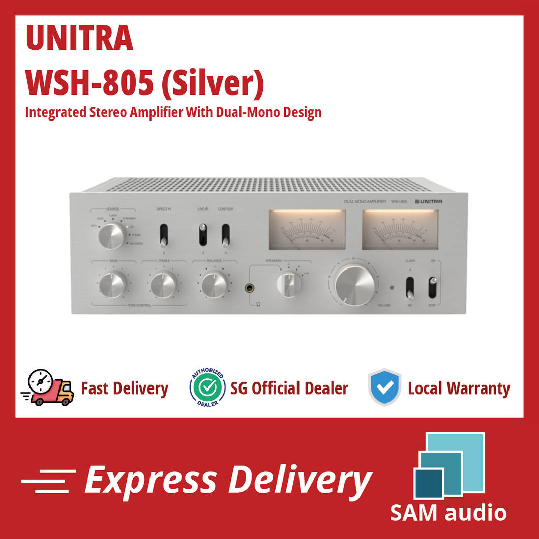 [🎶SG] UNTRIA WSH-805 Integrated Stereo Amplifier With Dual-Mono Design