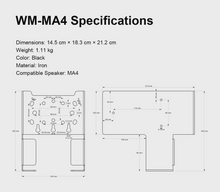 Load image into Gallery viewer, [🎶SG] TOPPING WM-MA4 - Dedicated Speaker Mount Adapter for MA4 (WM MA4)
