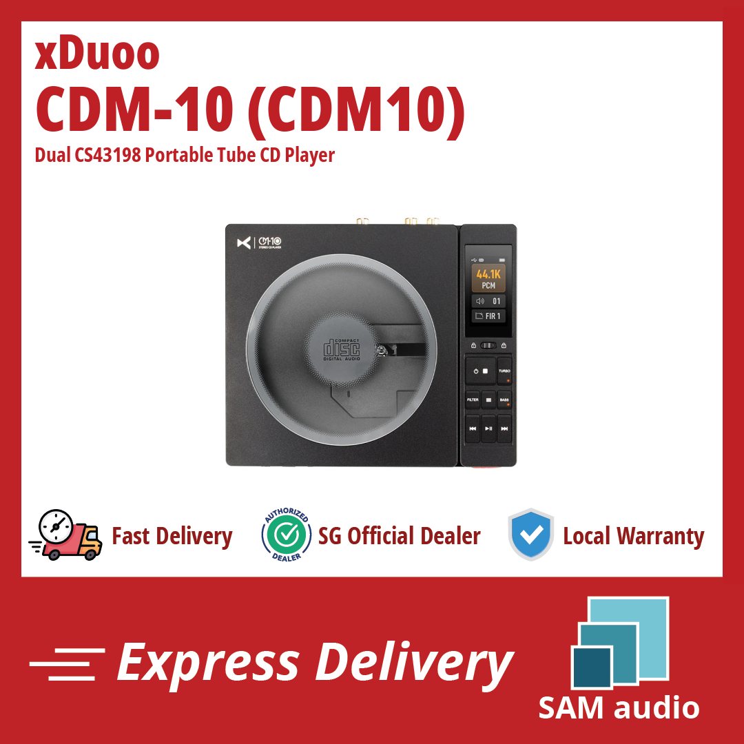 [🎶SG] xDuoo CDM-10 (CDM10) - Dual CS43198 Portable Tube CD Player – SAM ...