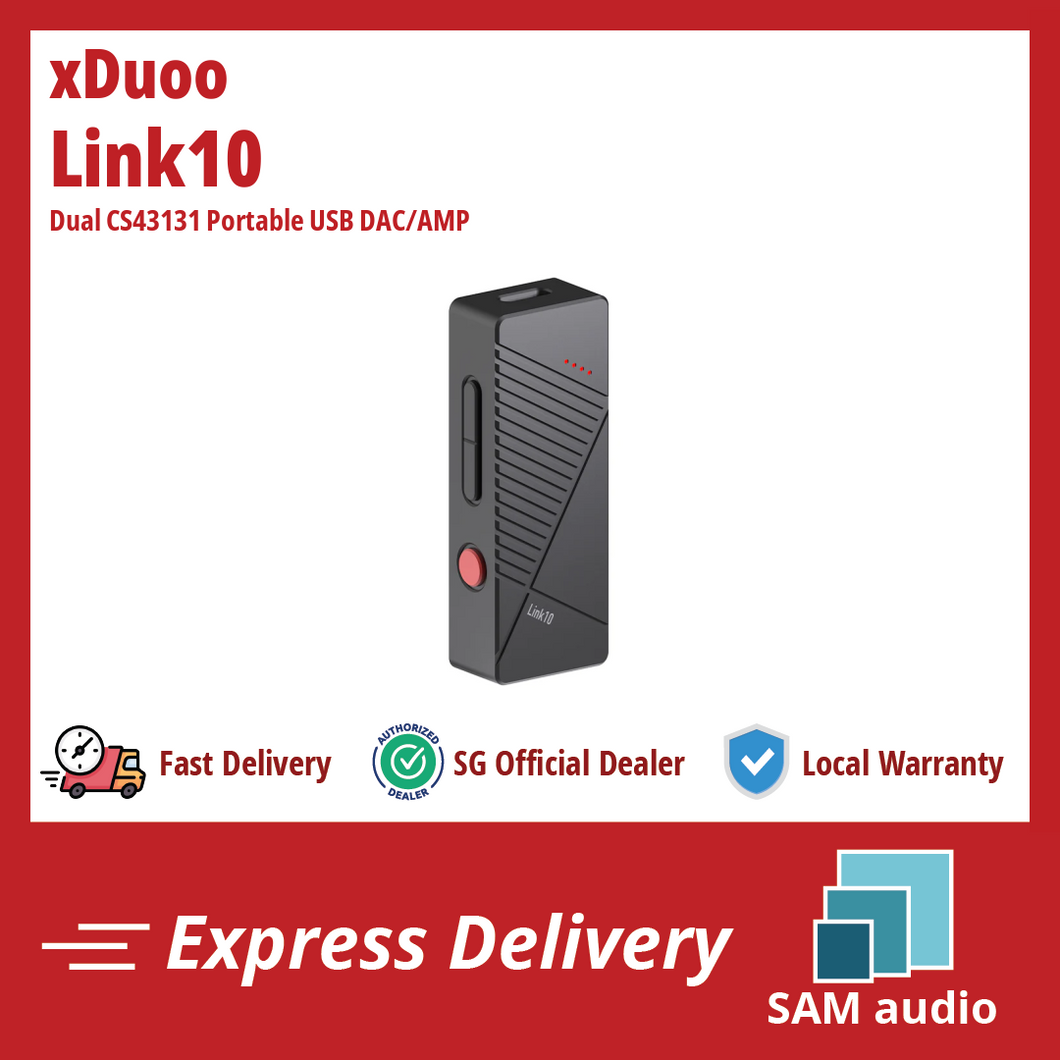 [🎶SG] XDUOO LINK 10 Dual CS43131 Portable USB DAC/AMP