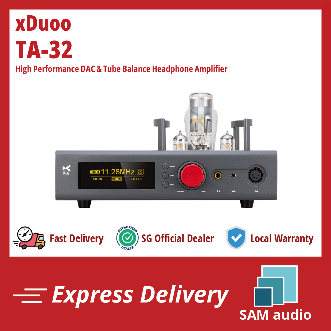 [🎶SG] XDUOO TA-32 (TA32) High Performance DAC & Tube Balance Headphone ...
