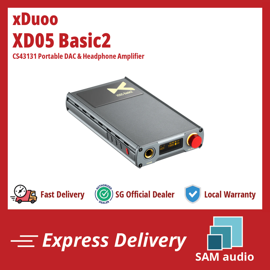 [🎶SG] XDUOO XD05 BASIC2 CS43131 Portable DAC & Headphone Amplifier