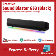 Load image into Gallery viewer, [🎶SG] CREATIVE SOUND BLASTER GS3 - Compact RGB Gaming Soundbar
