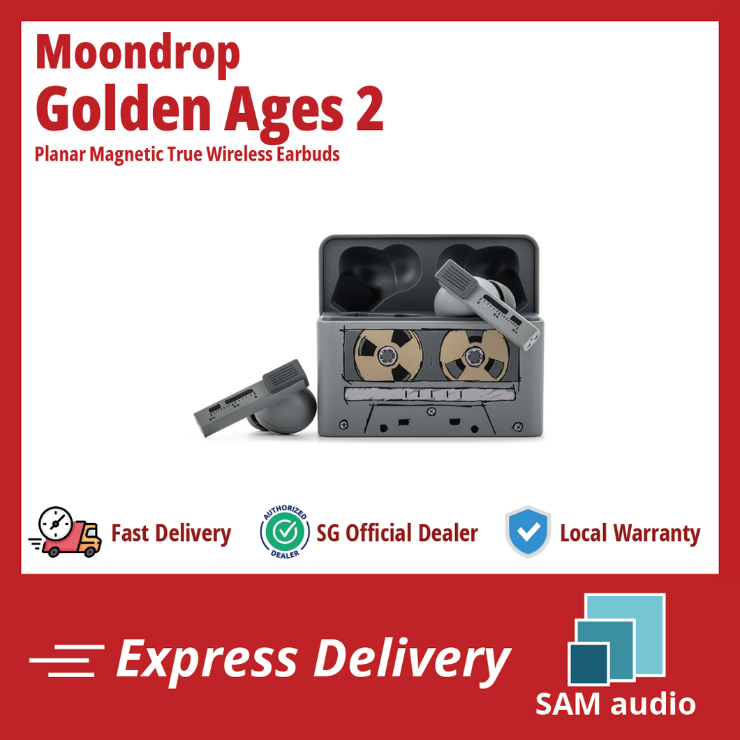 [🎶SG] MOONDROP Golden Ages 2 - Planar Magnetic True Wireless Earbuds (TWS)