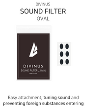 Load image into Gallery viewer, [🎶SG] DIVINUS SOUND FILTER OVAL Easy Attachment, Sound Tuning And Preventing Foreign Substances Entering
