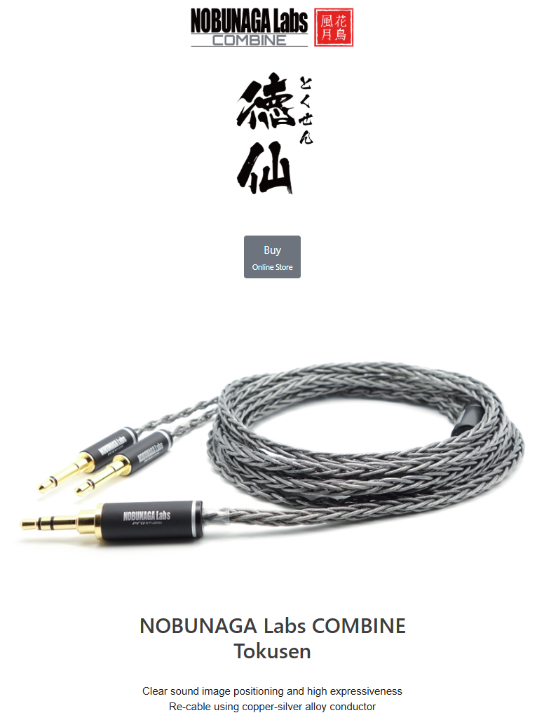 🎶SG] NOBUNAGA LABS COMBINE SERIES Headphone Cables - Hiei