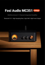 Load image into Gallery viewer, [🎶SG] FOSI AUDIO MC351 2.1 Channel Bluetooth Stereo Integrated Amplifier With DAC
