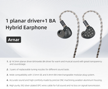 Load image into Gallery viewer, [🎶SG] KEFINE ARNAR - 1 BA + 1 Planar Driver In-ear Monitors
