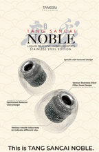 Load image into Gallery viewer, [🎶SG] TANGZU TANG SANCAI NOBLE Liquid Silicone Hybrid Eartips Stainless Steel Edition
