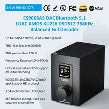 Load image into Gallery viewer, [🎶SG] FX Audio DS07 ES9068AS DAC Bluetooth 5.1 Balanced Full Decoder MQA LDAC
