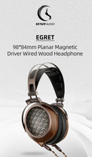 Load image into Gallery viewer, [🎶SG] SENDY AUDIO EGRET - 98*84mm Planar Magnetic Driver Wired Wooden Headphone
